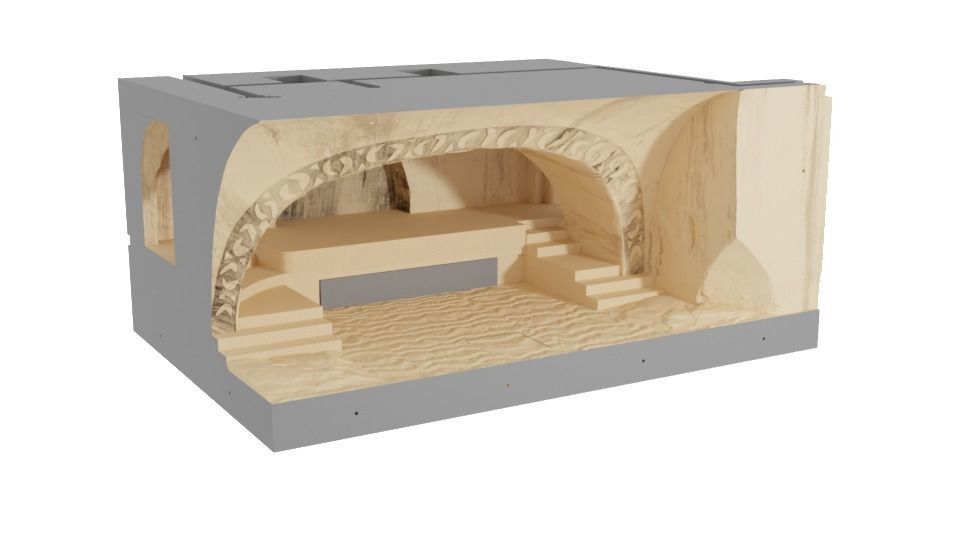 Epic 3D printed Jabba's Palace Diorama For 3.75" 1-18 Figures