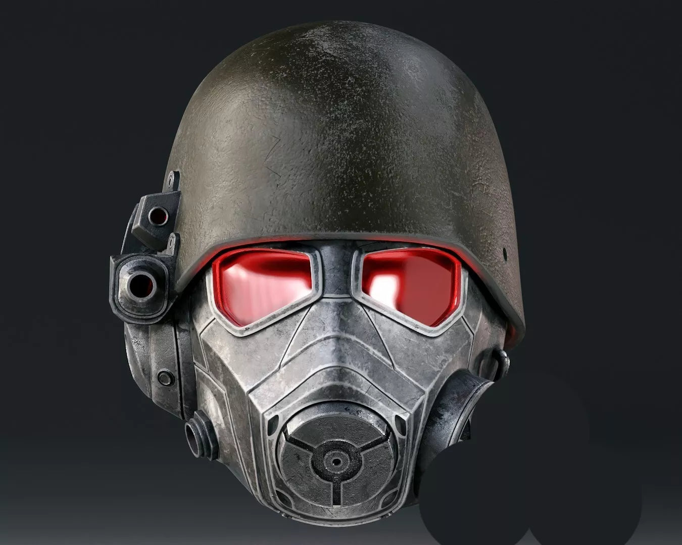 Fallout NCR Ranger Helmet. 3D printed raw