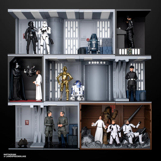 3D Printed Star Wars Death Star Stackers Dio for Black Series (6") Figures 1/12