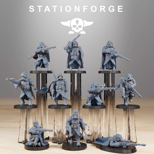 Grim Guard Marksmen from Station Forge, Table top gaming.