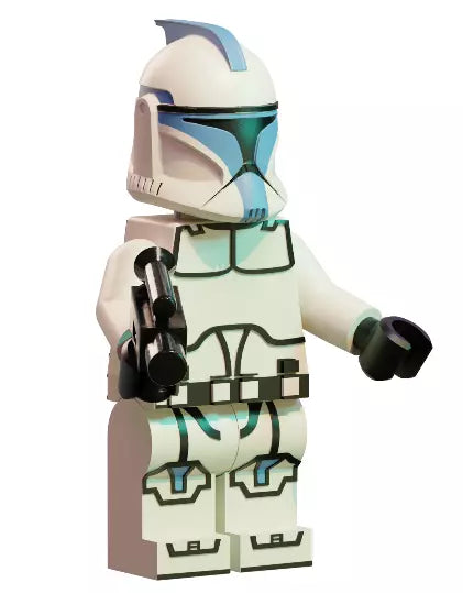 3D Printed. 9" Lego inspired Clone Trooper Figure