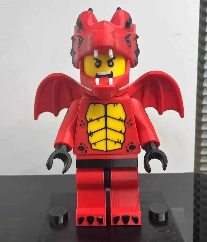 3D Printed. 9" Lego inspired Dragon Figure