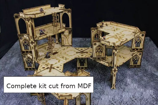 War gaming terrain table top gaming Bulk Heads 5" Terrain set