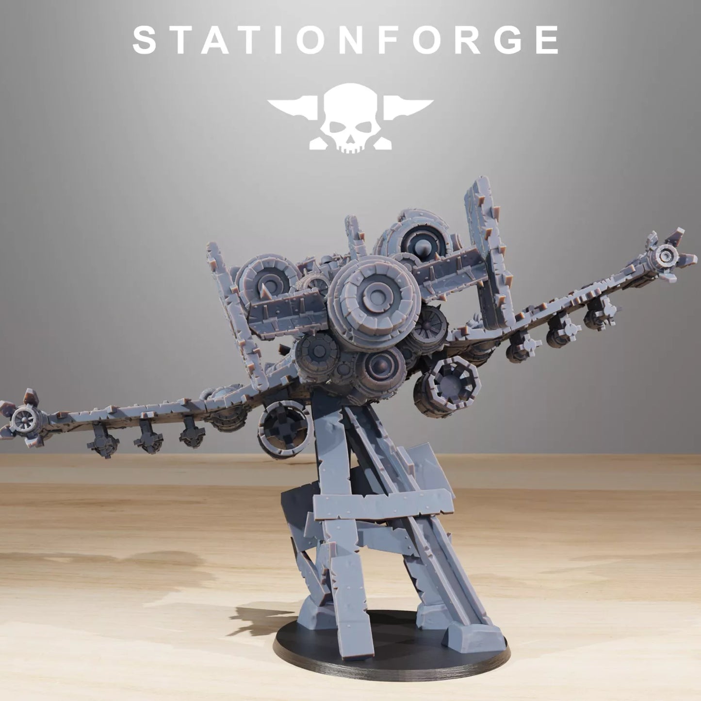 The Orkaz plane and crew from Station Forge 32mm