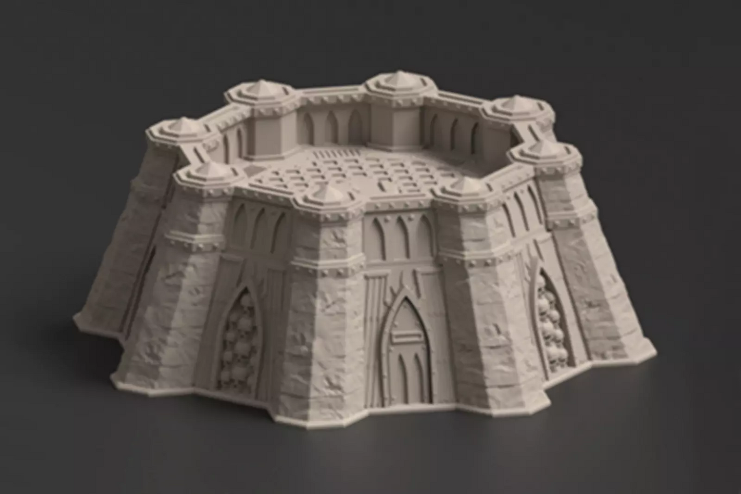 Thesalon Savage World Fortress tabletop terrain. 3D printed Warhammer scenery.