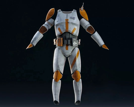 Command Cody Inspired 3D Printed Raw, unpainted Armour, Star Wars.