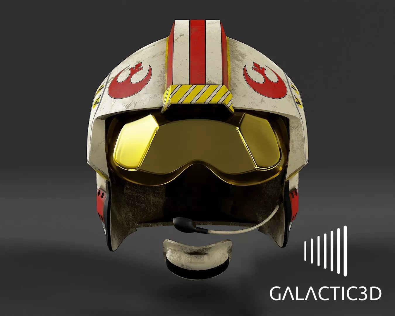 Luke Skywalker Rebel Pilot X-wing Helmet - Star Wars Cosplay