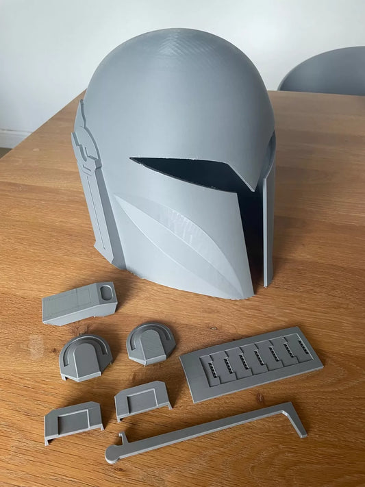 Bo Katan inspired 3D Printed Raw helmet, mandalorian, cosplay, fanart