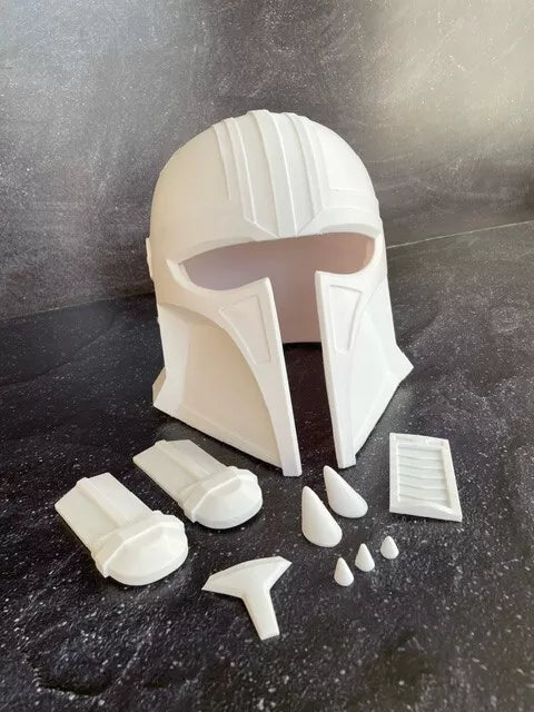 The Armorer from the Mandalorian Inspired Star Wars 3d printed helmet with Visor