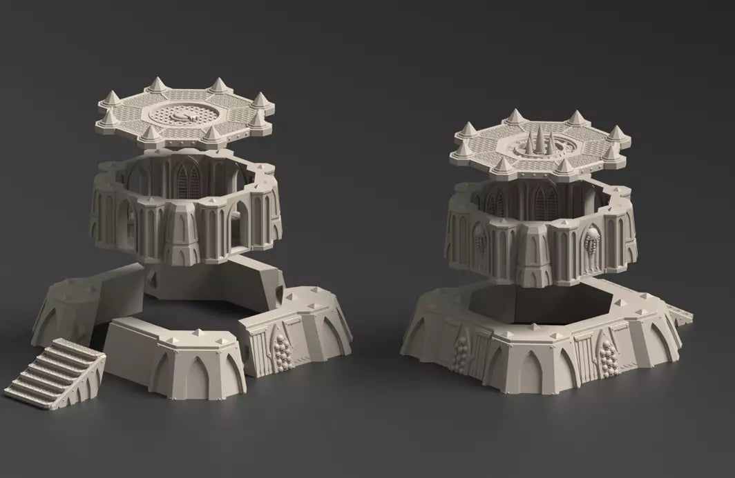 Thesalon Savage World Fortress tabletop terrain. 3D printed Warhammer scenery.