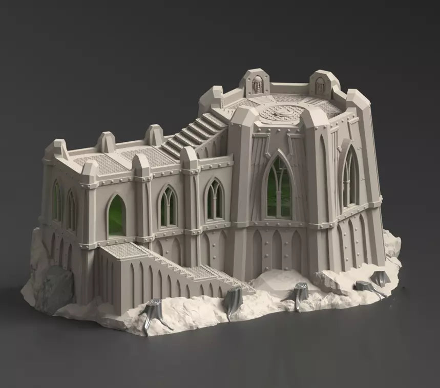 Thesalon Savage World Fortress tabletop terrain. 3D printed Warhammer scenery.