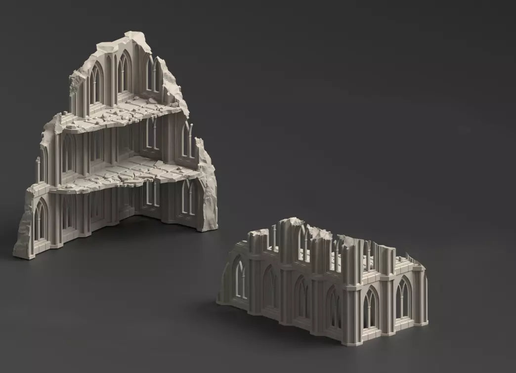 Thesalon Savage World Fortress tabletop terrain. 3D printed Warhammer scenery.