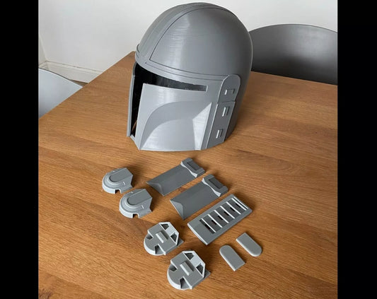 Din Djarin Inspired Helmet - 3D Printed - Mandalorian Costume Accessory