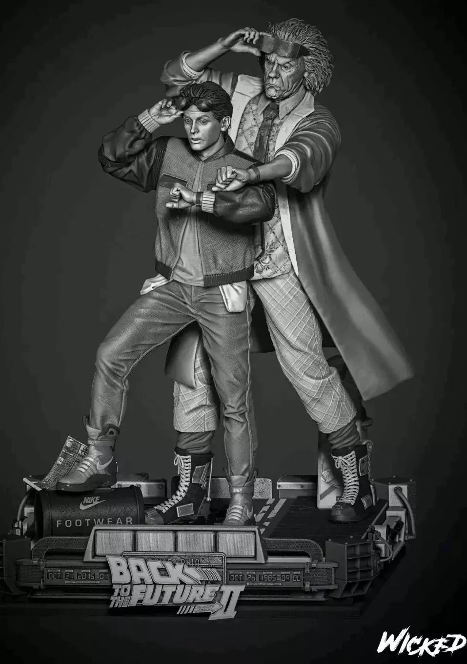 Back To The Future 2 Diorama 1:12 Scale Resin 3d printed model kit