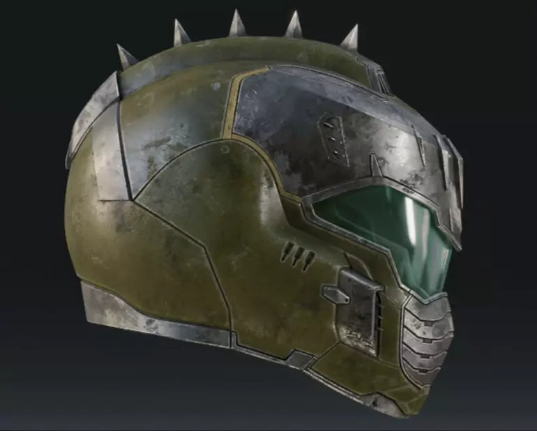 The Doom Dark Ages 3D Printed helmet