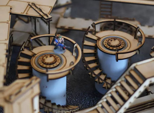 Vertical Chem Tank Kit, Table top gaming terrain