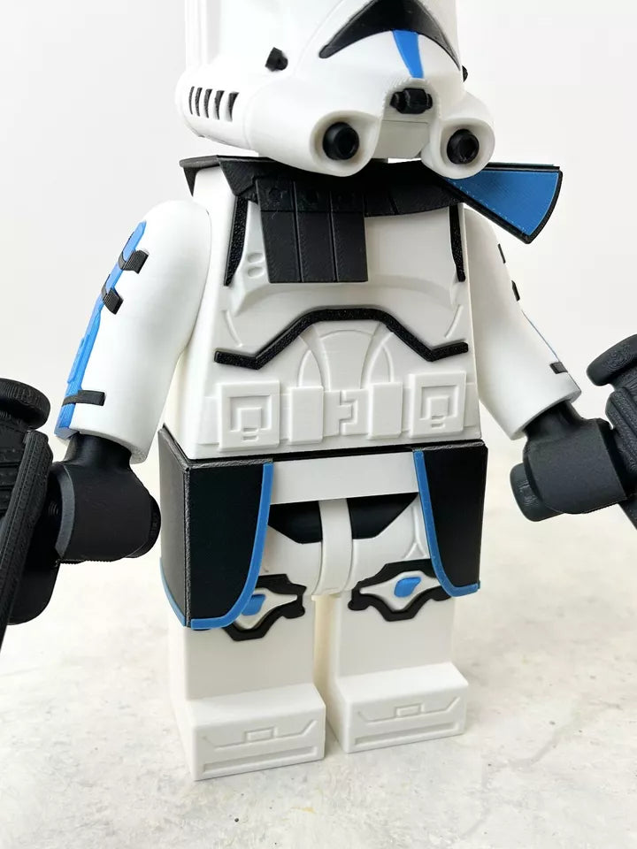 3D Printed. 9" Lego inspired Deluxe Captain Rex Figure