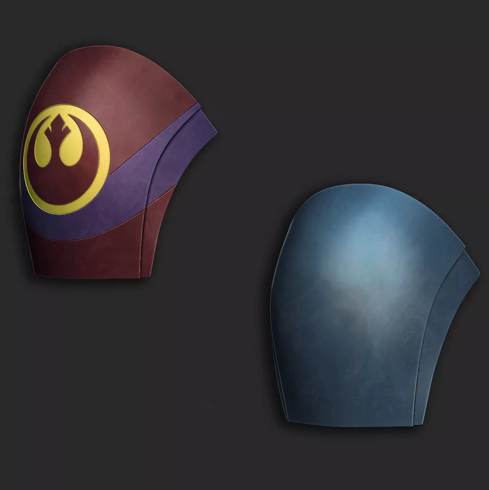 Sabine Wren inspired shoulder pouldons, Ashoka.