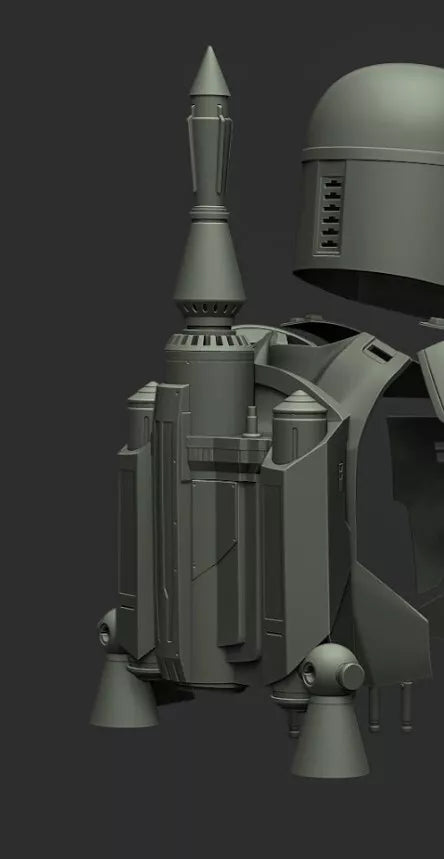 Boba Fett-Inspired Jet Pack Armor Costume Concept for Cosplay