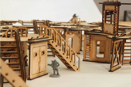 War gaming terrain table top gaming Bulk Heads Terrain set