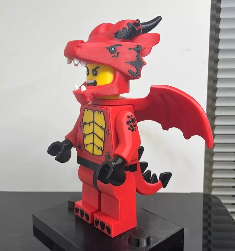 3D Printed. 9" Lego inspired Dragon Figure