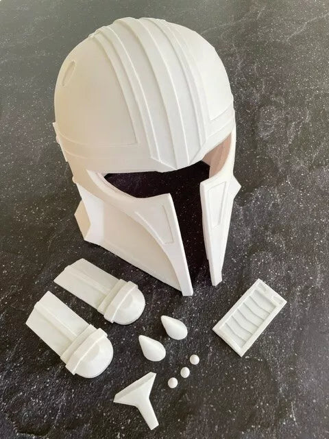 The Armorer from the Mandalorian Inspired Star Wars 3d printed helmet with Visor