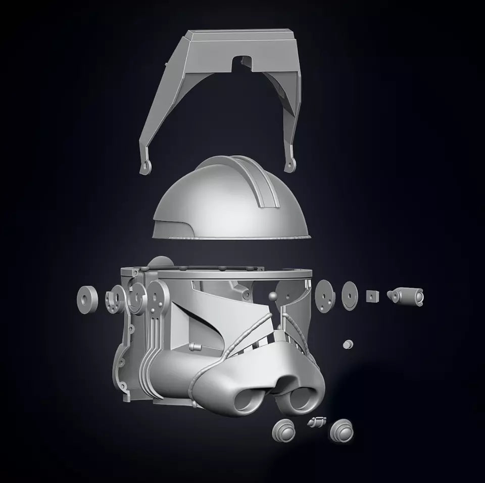 Captain Rex Inspired Helmet, Star Wars